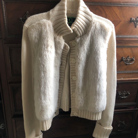 C wonder beige button front jacket m - Picture 1 of 5